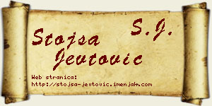 Stojša Jevtović vizit kartica
